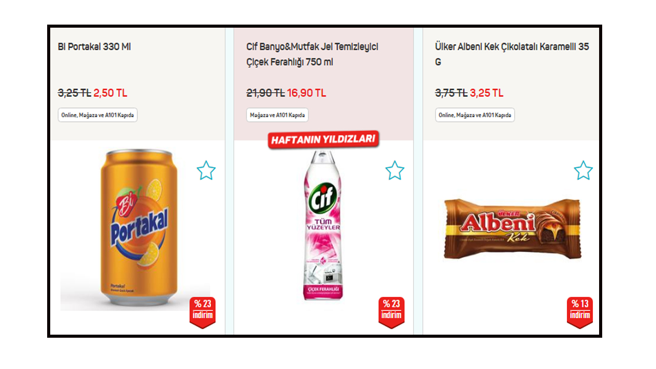 A101, 140 üründe indirim yaptı! A101 Mart 2022 indirimli fiyat listesi...