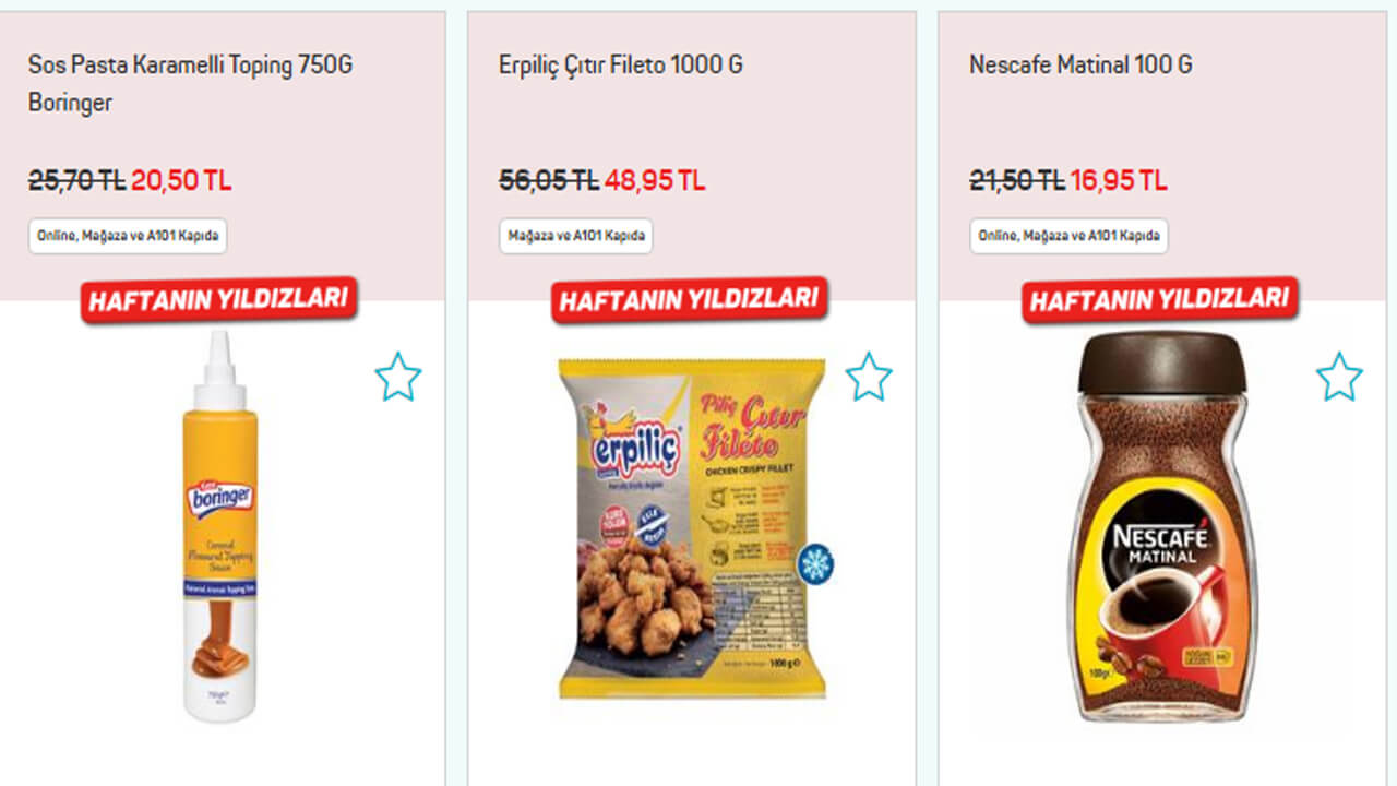 A101 Haftanın Yıldızları 2022 indirimli fiyat listesi: Dalin Bebek Şampuanı 24.95, Cif... 