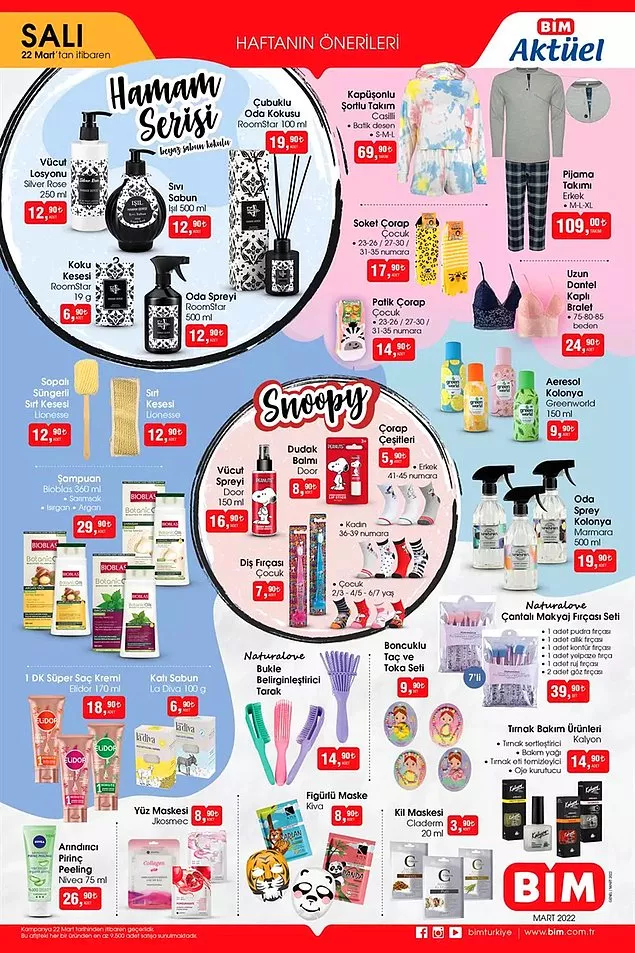 BİM 22 Mart 2022 Salı kataloğunu yayımladı! İşte BİM 22 Mart 2022 aktüel kataloğunun fiyat listesi...