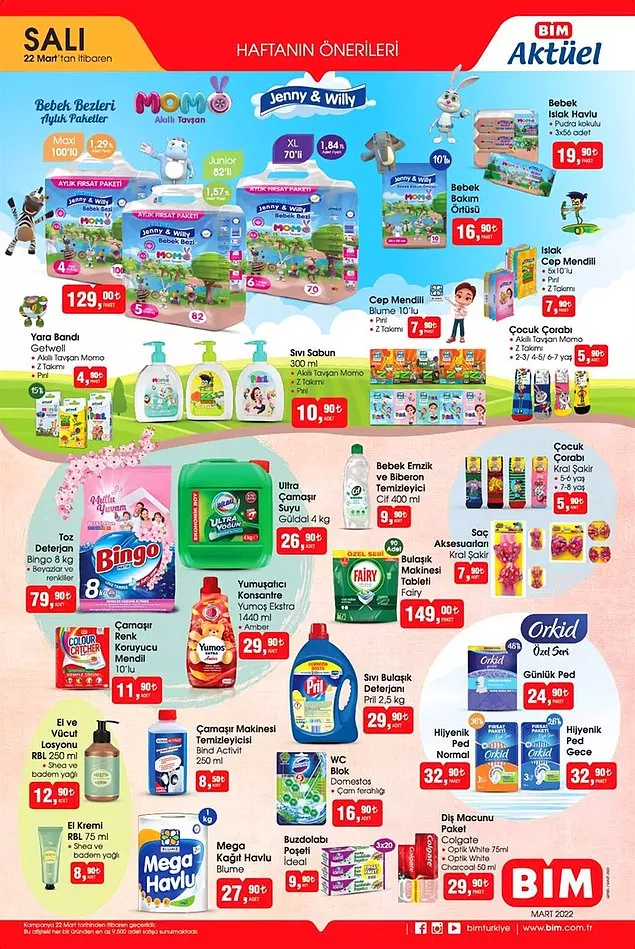 BİM 22 Mart 2022 Salı kataloğunu yayımladı! İşte BİM 22 Mart 2022 aktüel kataloğunun fiyat listesi...