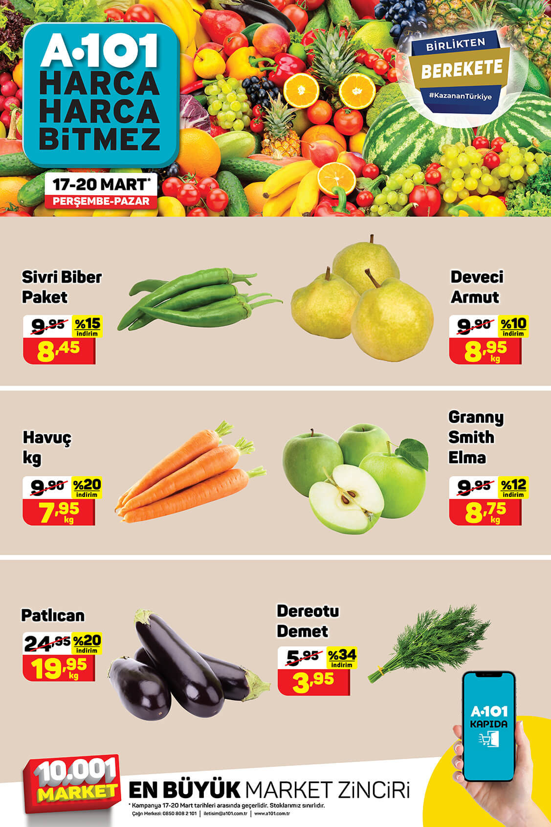 A101 21 Mart Pazartesi 2022 aktüel ürünler kataloğu! İşte A101 21 Mart kataloğu indirimli fiyat listesi!