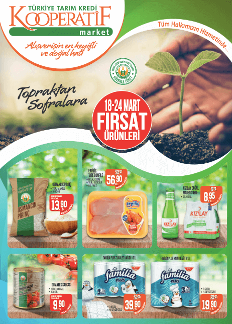 Tarım Kredi Kooperatifleri haftanın fırsatları kataloğunu yayımladı! İşte 21 Mart 2022 fiyat listesi!