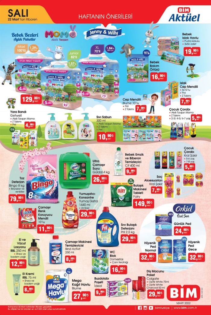 BİM 22 Mart 2022 Salı aktüel kataloğunu yayımladı! İşte BİM 22 Mart 2022 aktüel kataloğunun fiyat listesi...