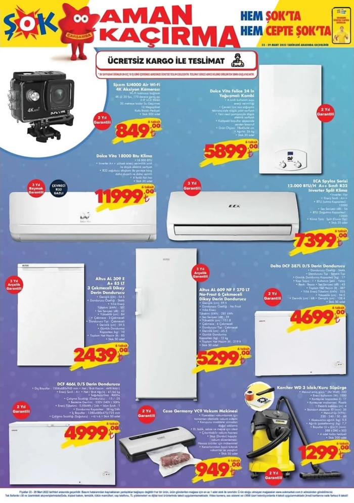 ŞOK 23-29 Mart 2022 haftanın fırsat ürünleri kataloğunu yayımladı! İşte ŞOK 23-29 Mart 2022 kataloğu fiyat listesi!