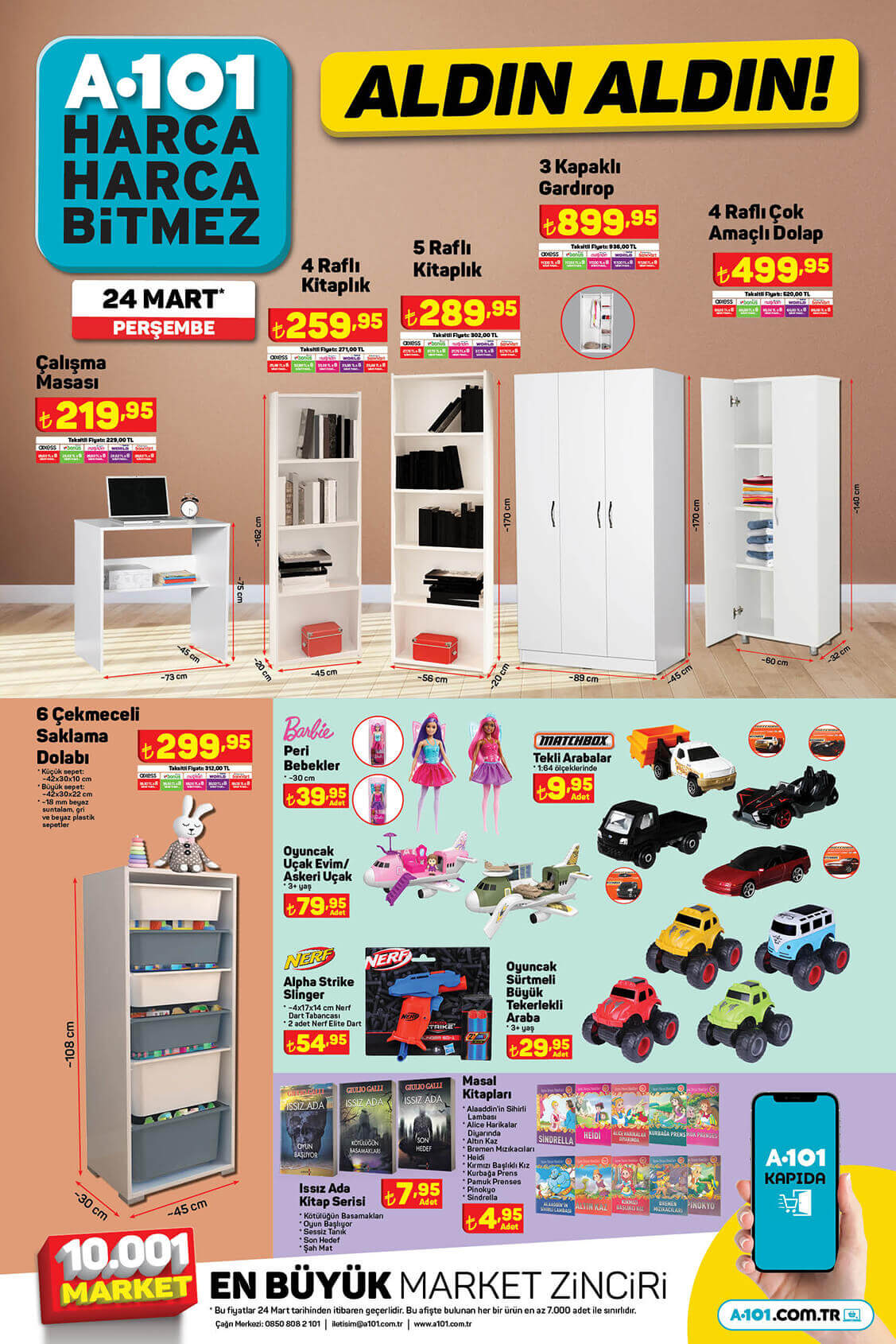 A101 24 Mart 2022 aktüel ürünler kataloğunu yayımladı! İşte 24 Mart 2022 fiyat listesi...