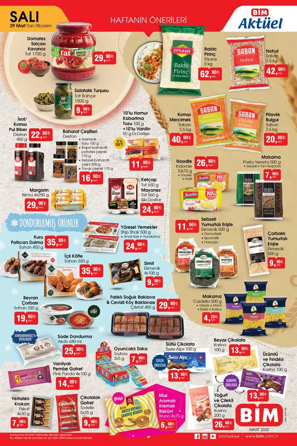 BİM de Ramazan fırsatı! BİM 29 Mart 2022 aktüel ürünler kataloğunu yayımladı! İşte 29 Mart 2022 fiyat listesi!