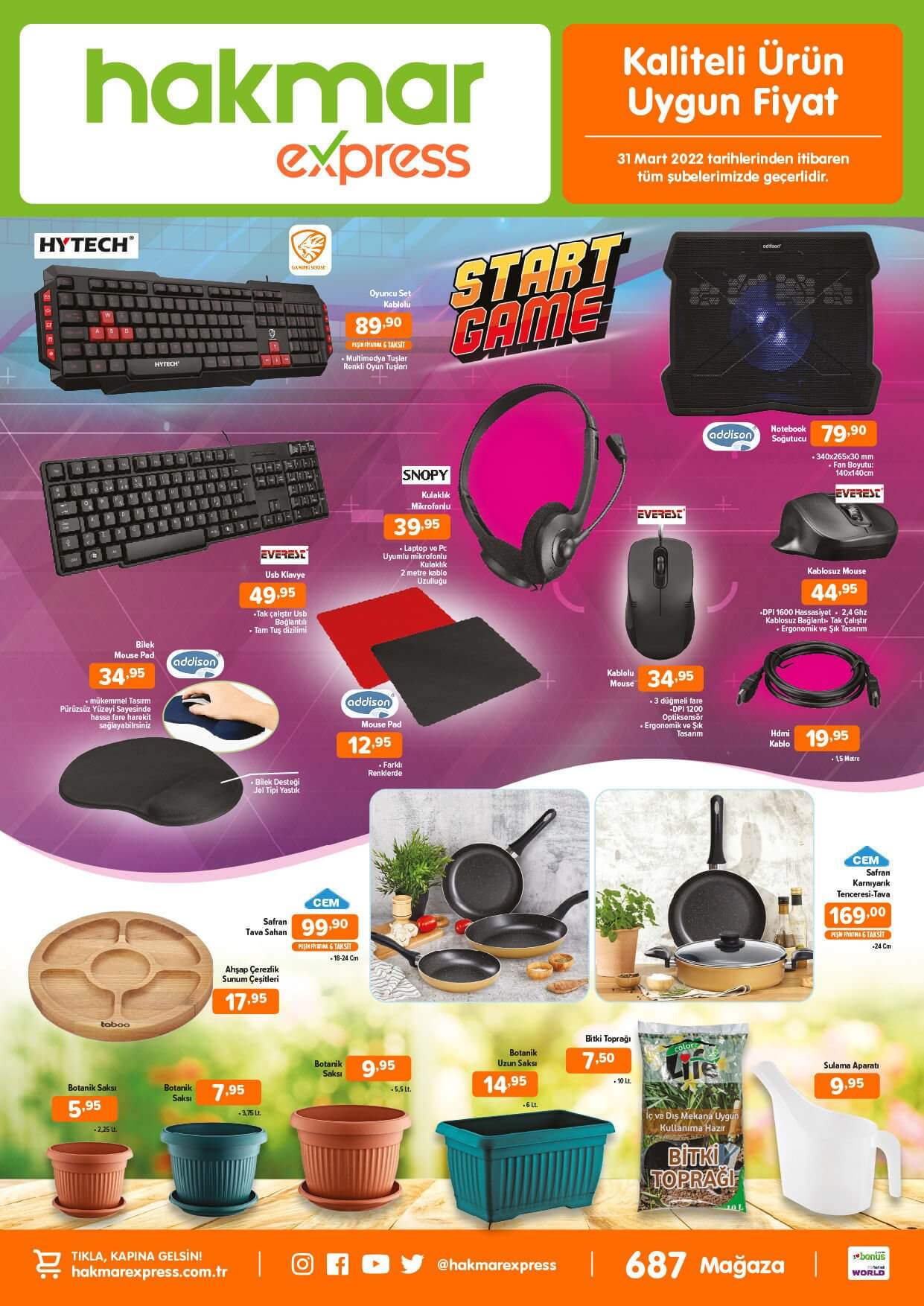 Hakmar Express 31 Mart 2022 aktüel ürünler kataloğunu yayımladı! İşte fiyat listesi...