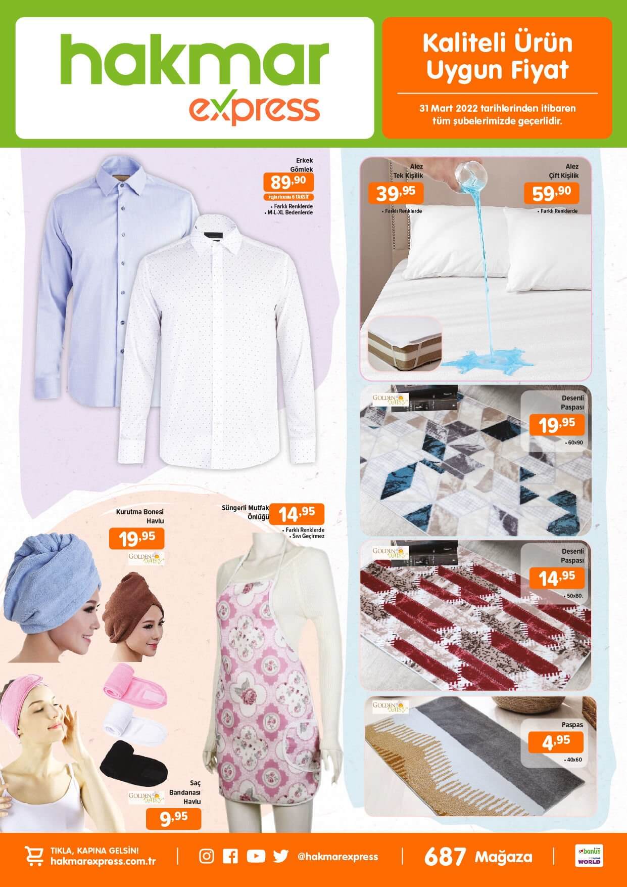 Hakmar Express 31 Mart 2022 aktüel ürünler kataloğunu yayımladı! İşte fiyat listesi...