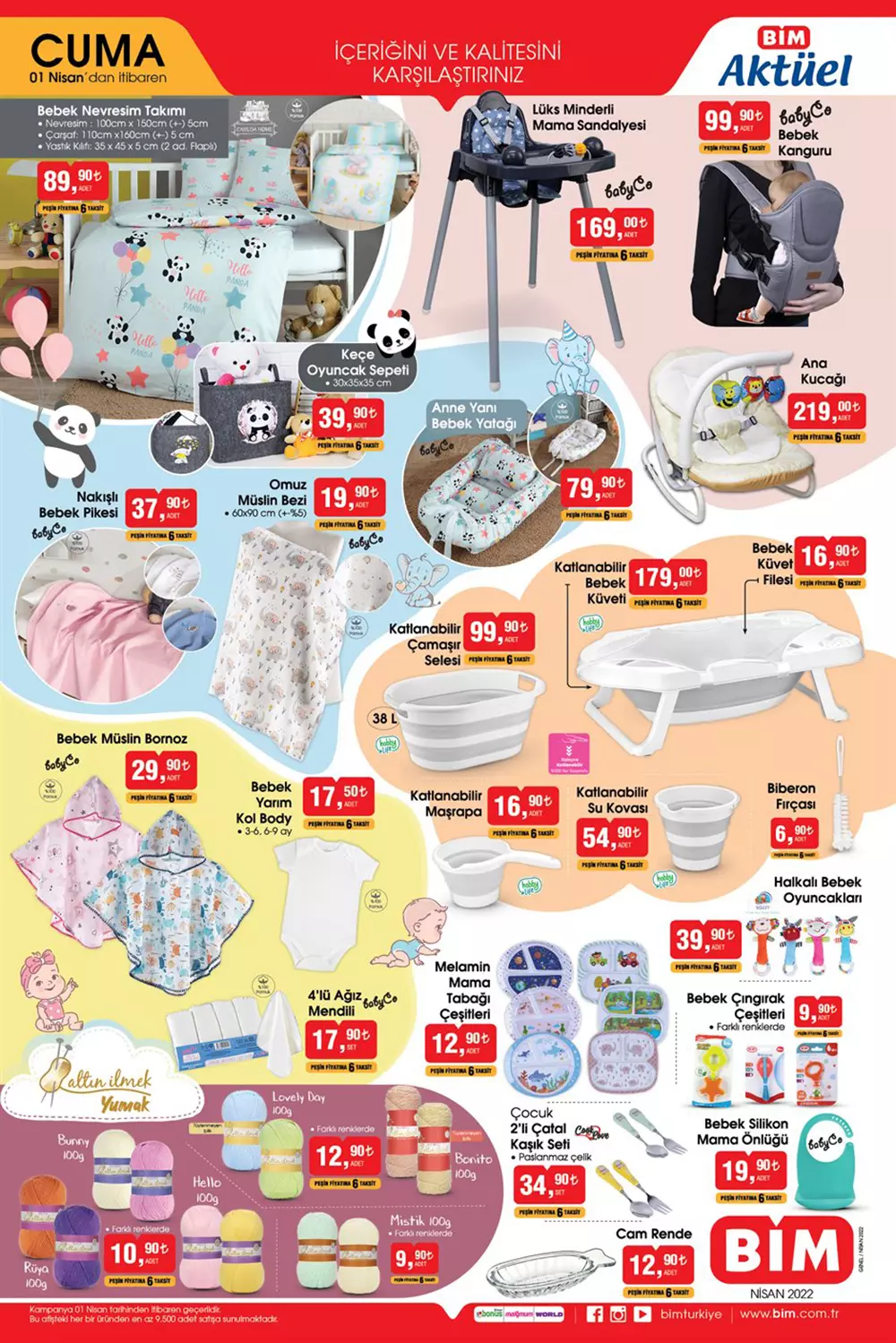 BİM 1 Nisan Aktüel ürünler kataloğu belli oldu! İşte BİM 1 Nisan 2022 aktüel ürünler fiyat listesi!