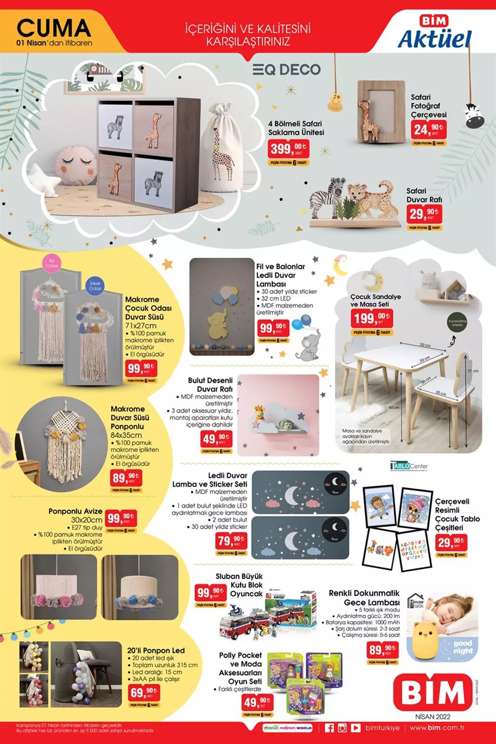 BİM 1 Nisan Aktüel ürünler kataloğu belli oldu! İşte BİM 1 Nisan 2022 aktüel ürünler fiyat listesi!