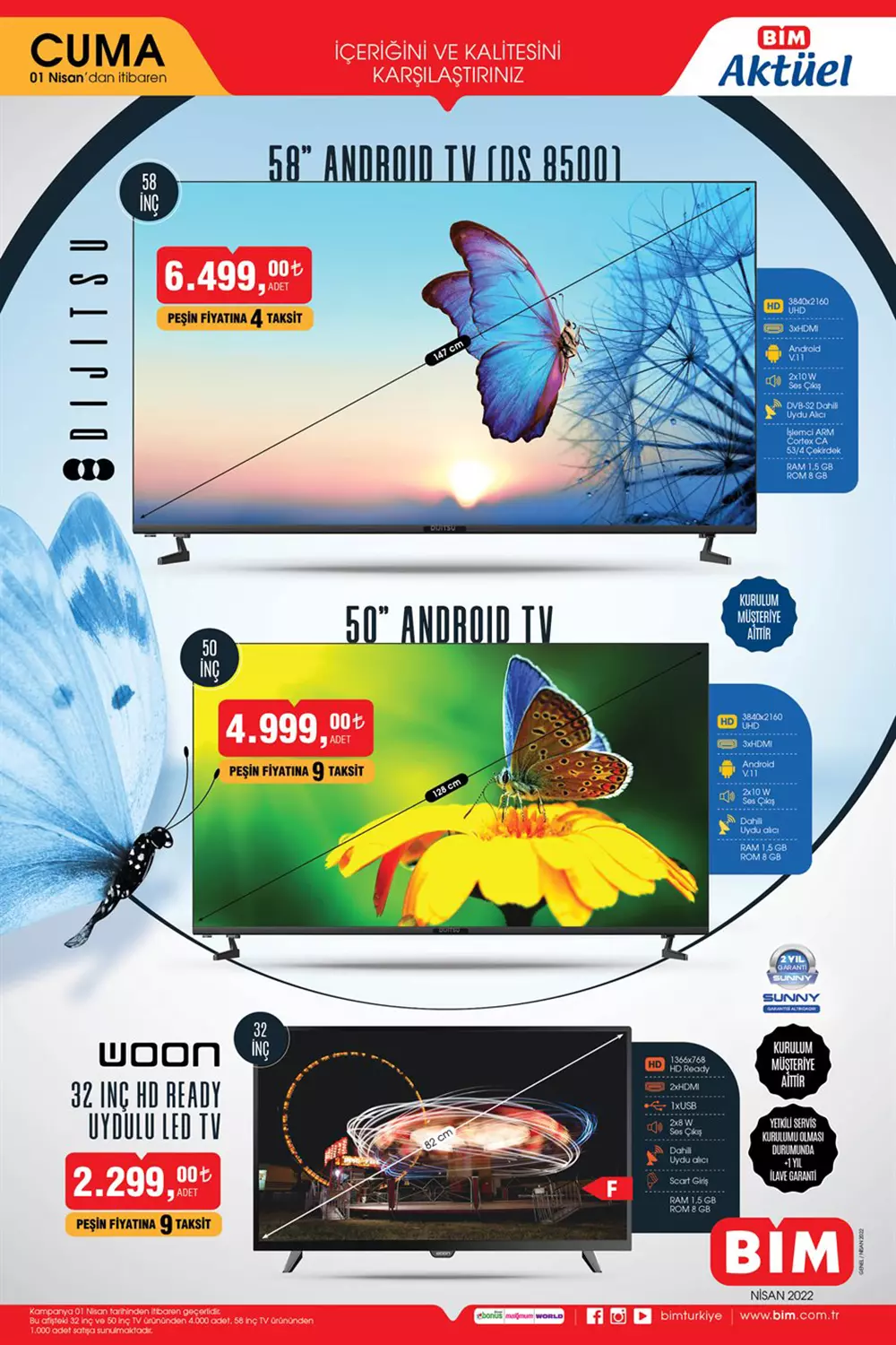 BİM 1 Nisan Aktüel ürünler kataloğu belli oldu! İşte BİM 1 Nisan 2022 aktüel ürünler fiyat listesi!