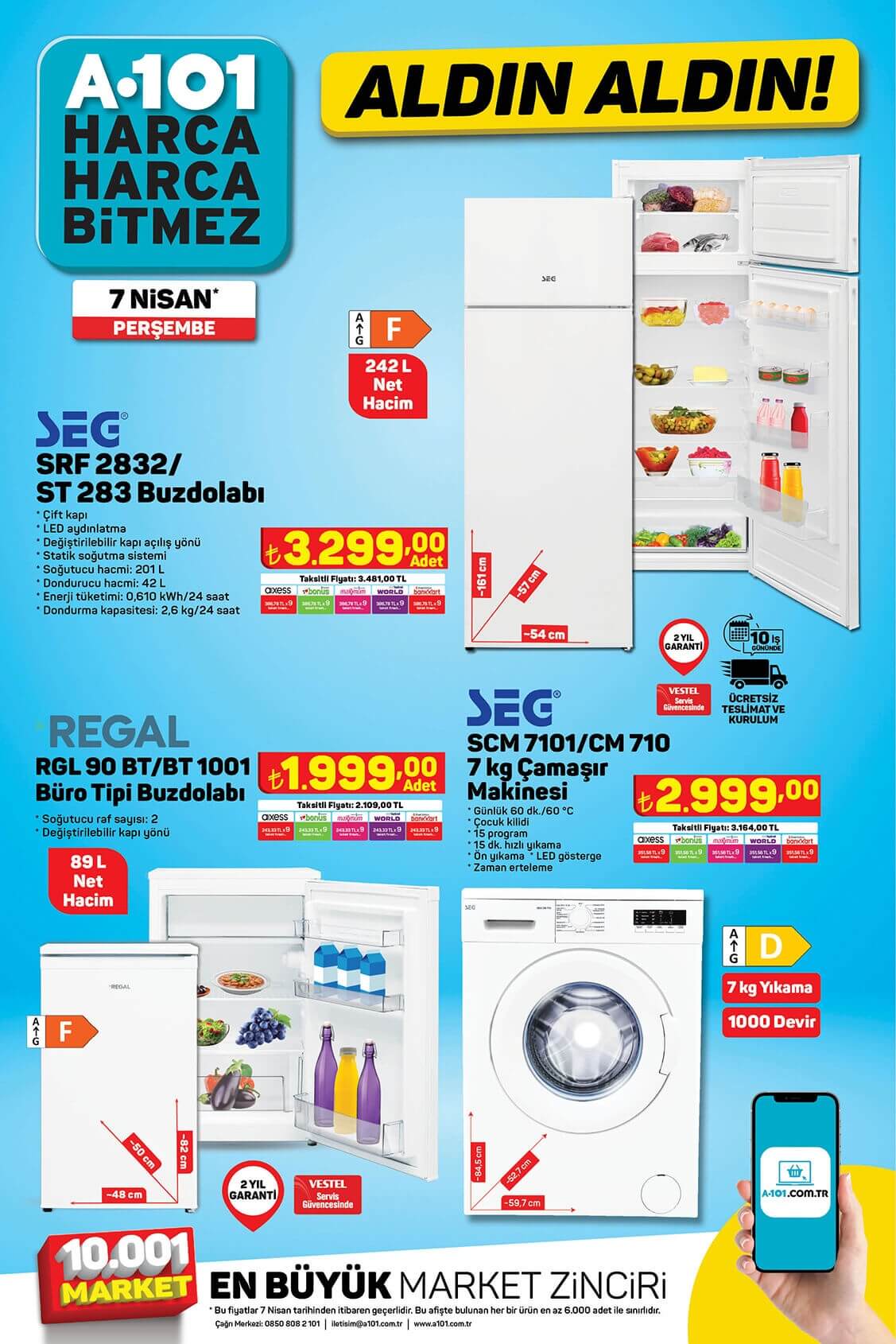 A101 Aktüel ürünler kataloğu 7 Nisan 2022 belli oldu! İşte 7 Nisan 2022 fiyat listesi...