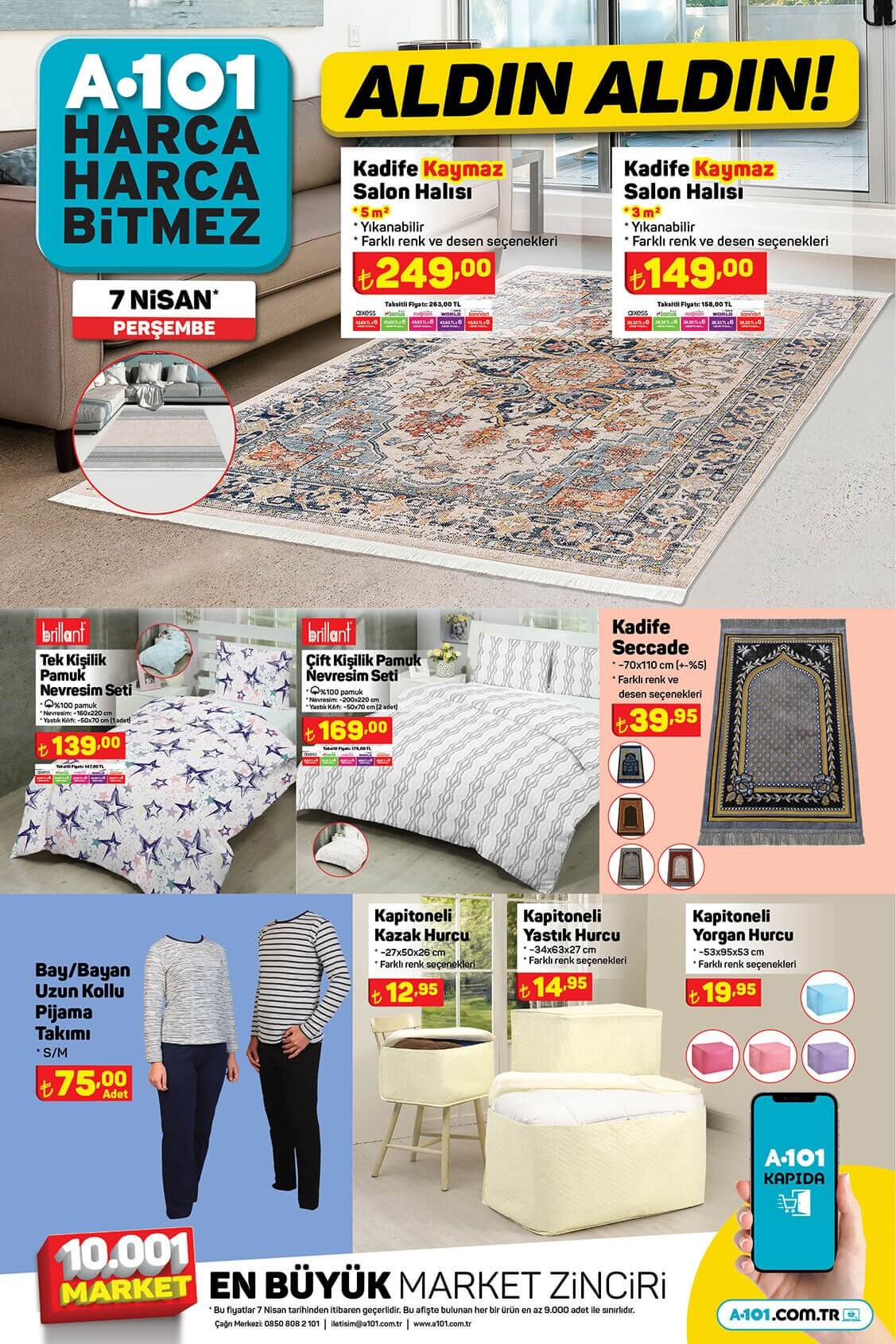 A101 Aktüel ürünler kataloğu 7 Nisan 2022 belli oldu! İşte 7 Nisan 2022 fiyat listesi...