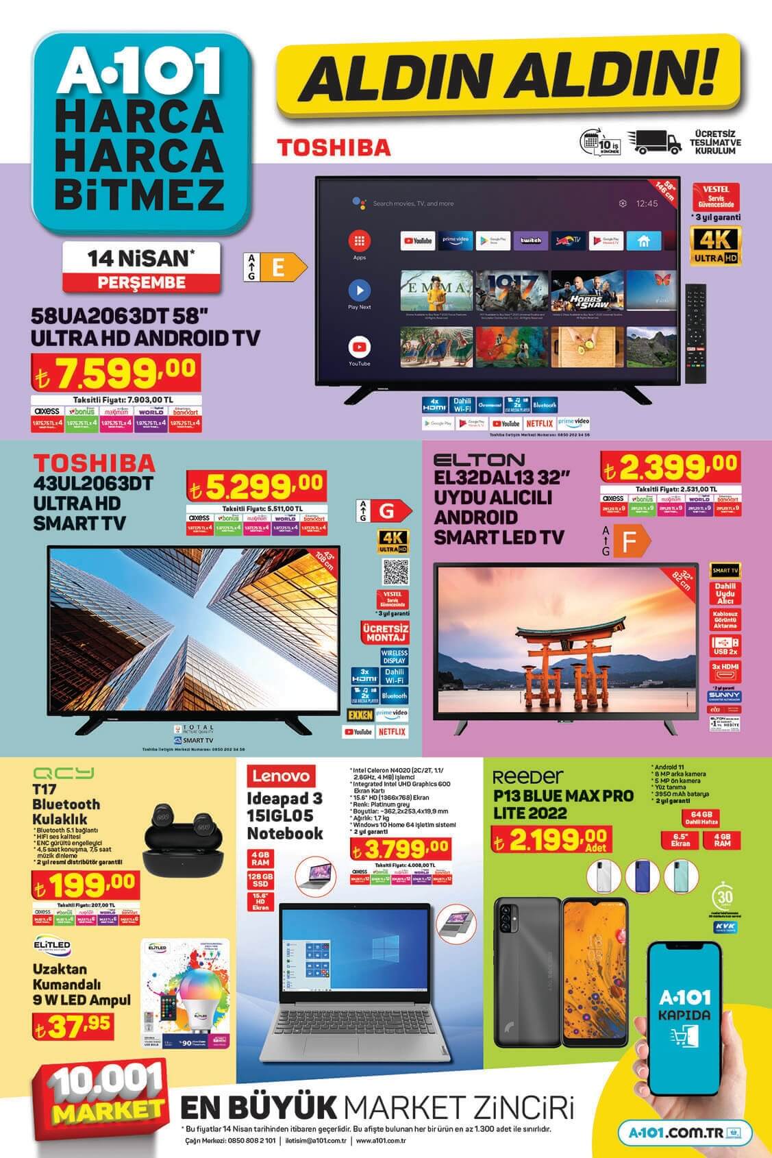 A101 aktüel 14 Nisan kataloğunda indirim yağmuru! Bugün A101 de neler var? İşte 14 Nisan 2022 fiyat listesi