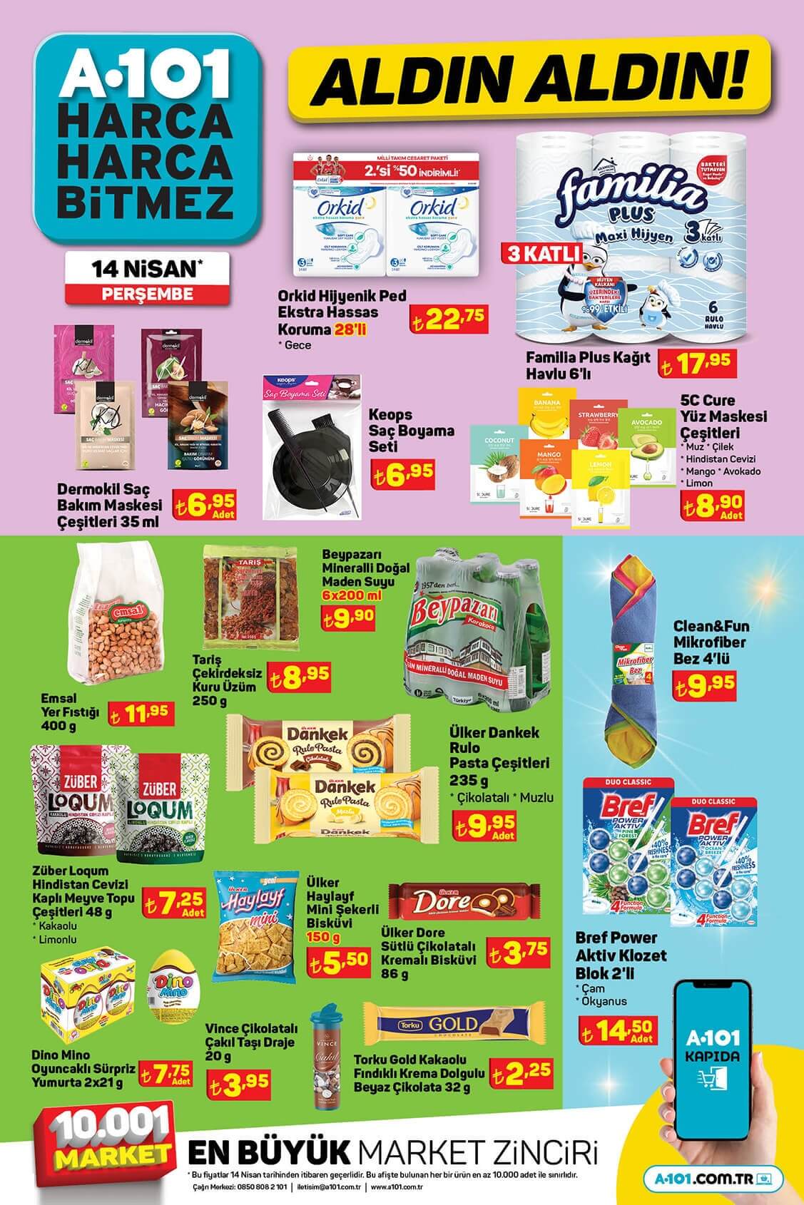 A101 aktüel 14 Nisan kataloğunda indirim yağmuru! Bugün A101 de neler var? İşte 14 Nisan 2022 fiyat listesi