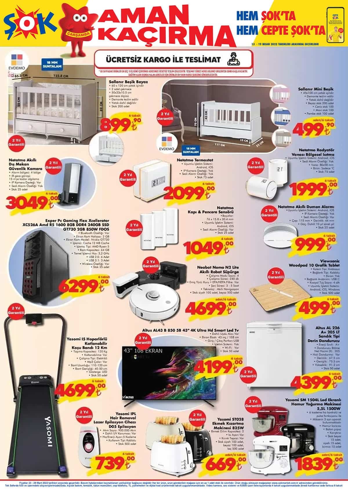 Bugün ŞOK ta hangi ürünler indirime girdi? İşte ŞOK 13 Nisan 2022 aktüel katalog fiyat listesi...