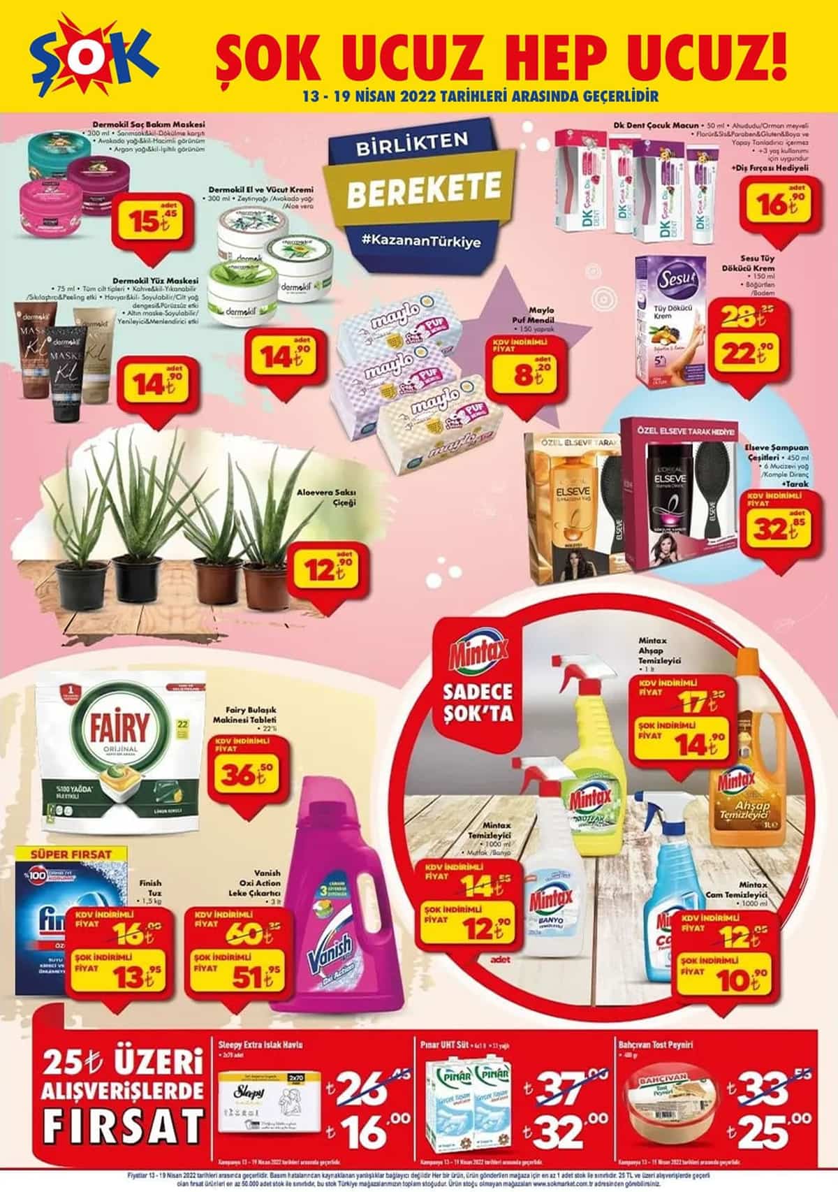 Bugün ŞOK ta hangi ürünler indirime girdi? İşte ŞOK 13 Nisan 2022 aktüel katalog fiyat listesi...