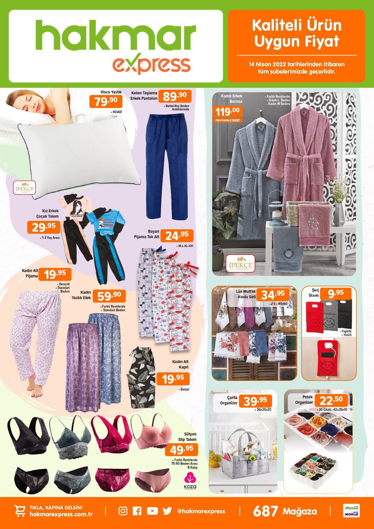 Hakmar aktüel kataloğu 14 Nisan 2022 yayımlandı! Bu hafta Hakmar da neler var? İşte Hakmar aktüel fiyat listesi....