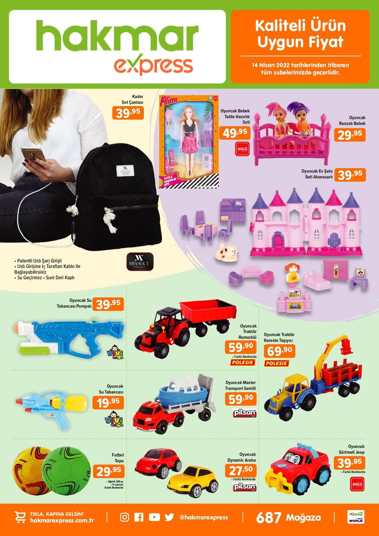 Hakmar aktüel kataloğu 14 Nisan 2022 yayımlandı! Bu hafta Hakmar da neler var? İşte Hakmar aktüel fiyat listesi....