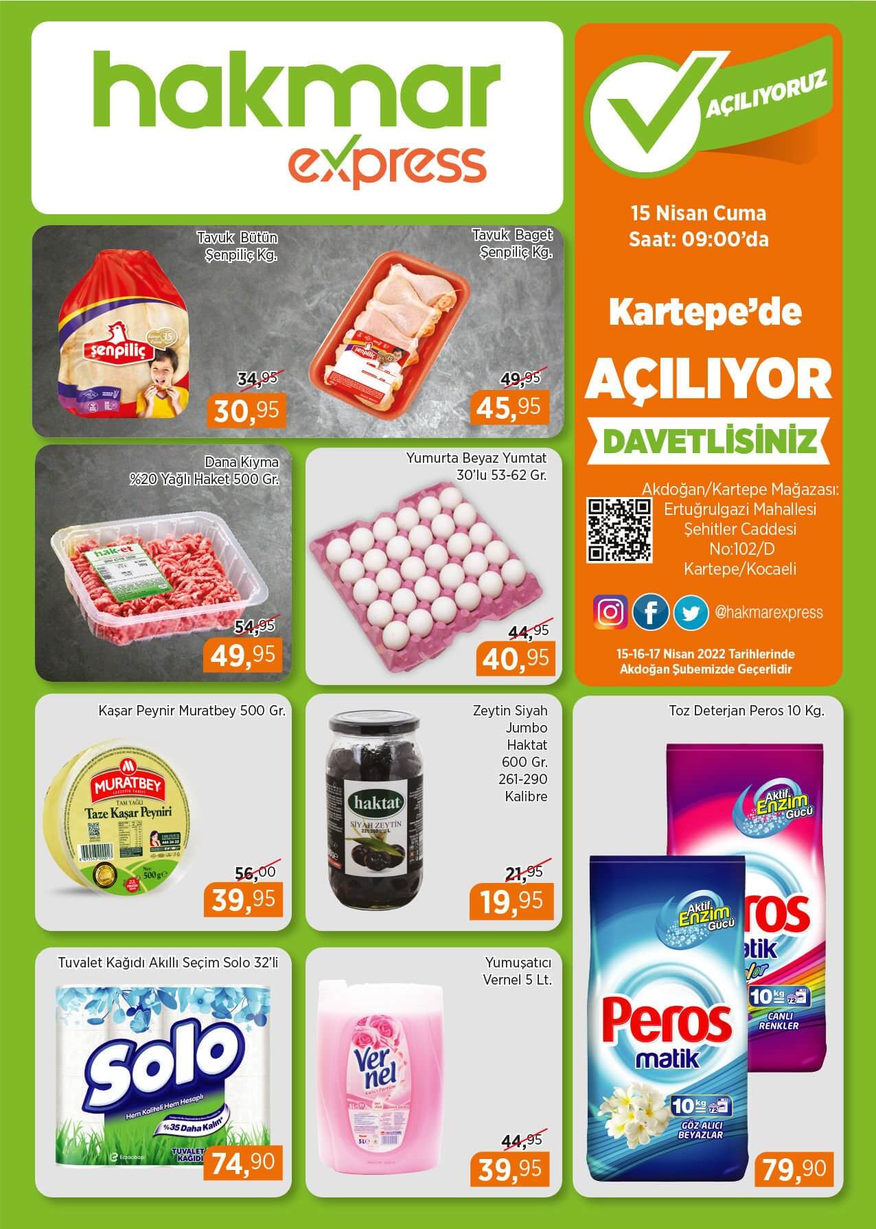 Hakmar aktüel 15 Nisan 2022 kataloğu yayımlandı! Tavuk, kıyma, yumurta büyük indirimle satışta! İşte fiyat listesi