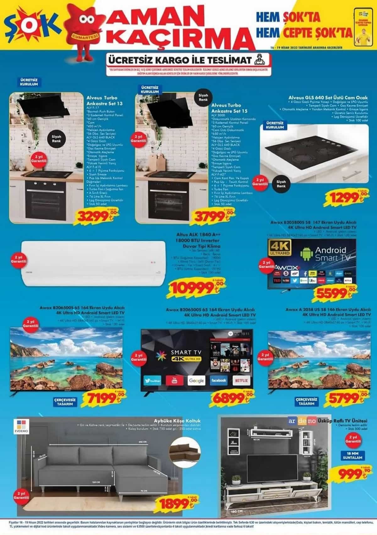 Şok ta hafta sonu fırsatı! İşte Şok 16 Nisan 2022 aktüel ürünler kataloğu fiyat listesi...