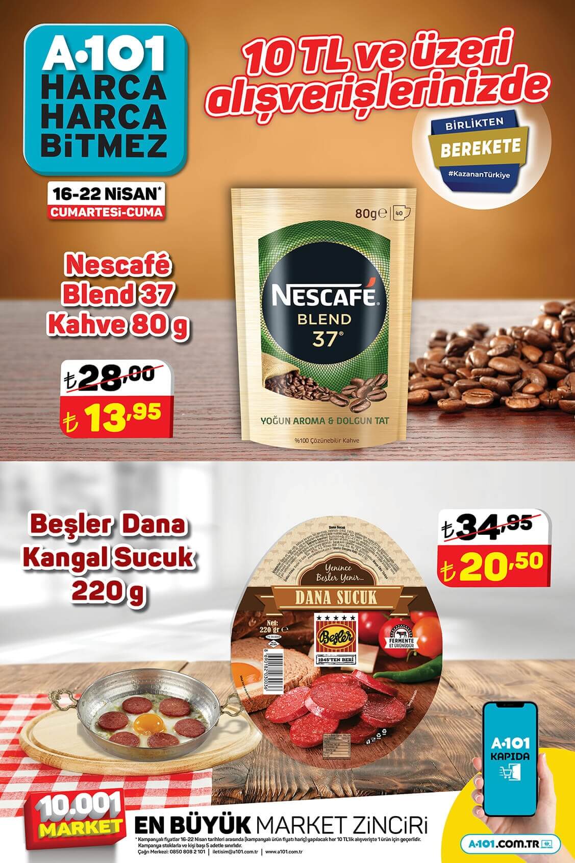 A101 hafta sonu indirimi başladı! Tavuk, yumurta, pastırma, sucuk... İşte 16 Nisan 2022 aktüel ürünler fiyat listesi