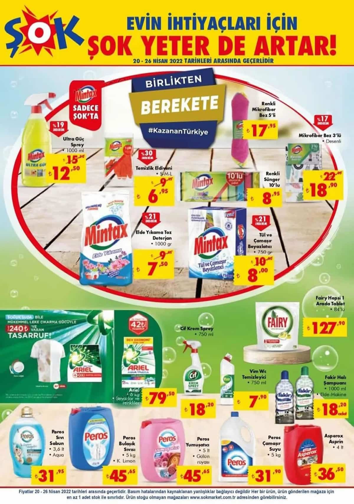 ŞOK ta Ramazan Bayramı indirimi başladı! İşte Şok 20 Nisan 2022 aktüel ürünler kataloğu fiyat listesi...