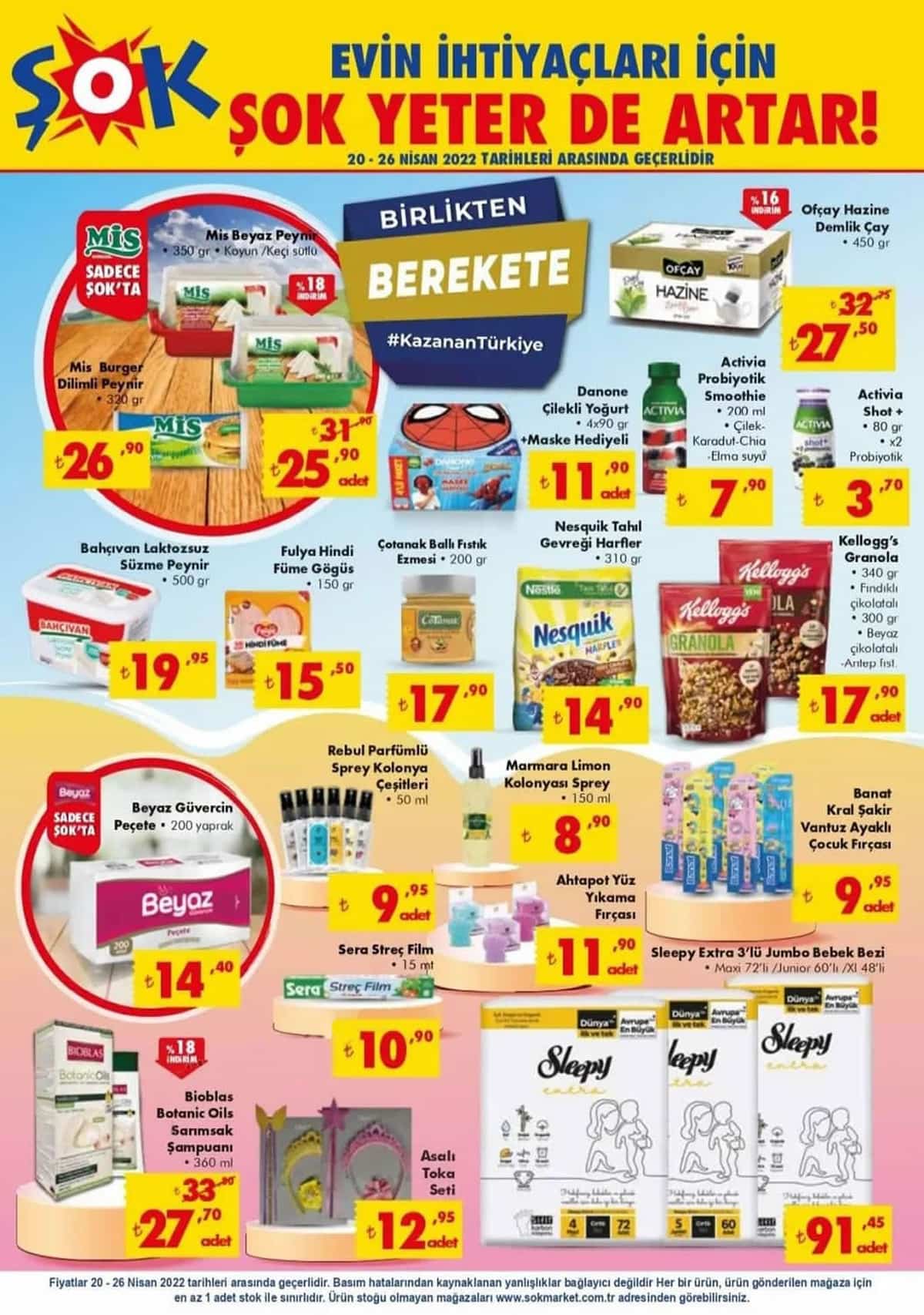 ŞOK ta Ramazan Bayramı indirimi başladı! İşte Şok 20 Nisan 2022 aktüel ürünler kataloğu fiyat listesi...