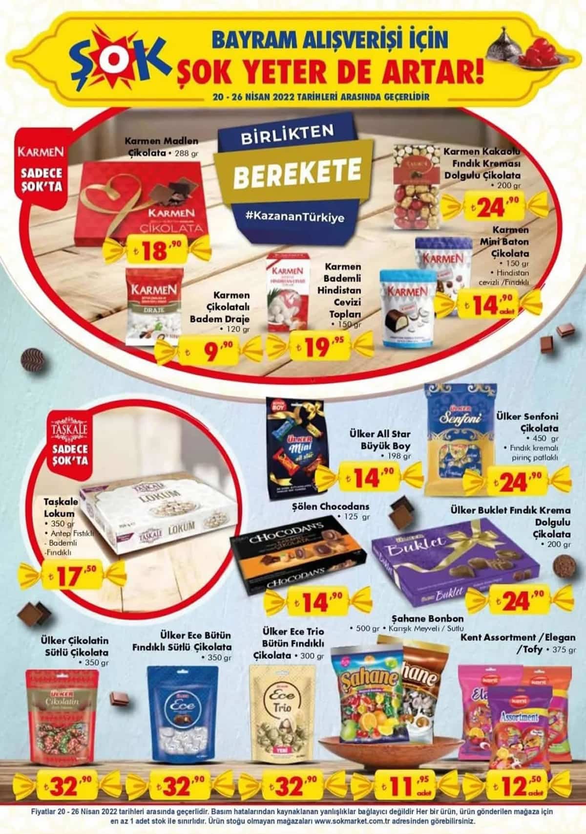 ŞOK ta Ramazan Bayramı indirimi başladı! İşte Şok 20 Nisan 2022 aktüel ürünler kataloğu fiyat listesi...