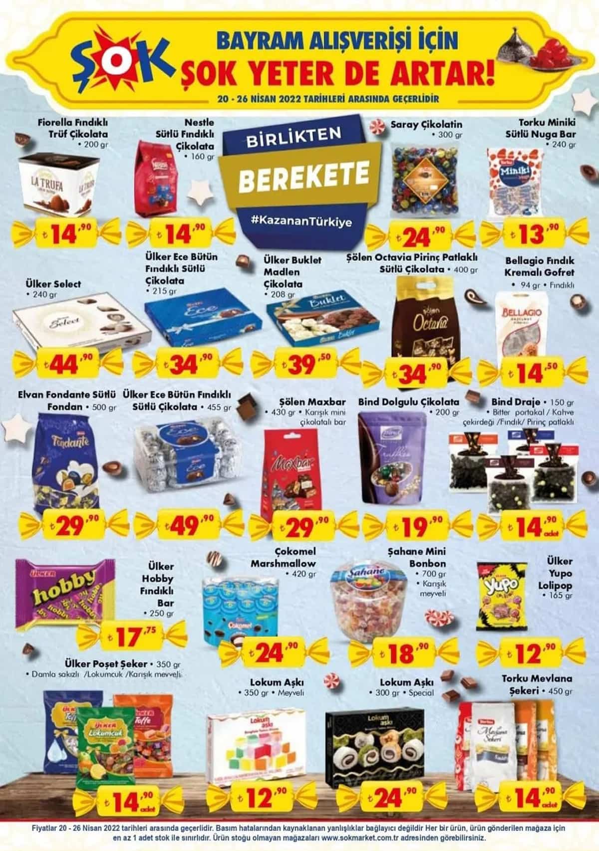 ŞOK ta Ramazan Bayramı indirimi başladı! İşte Şok 20 Nisan 2022 aktüel ürünler kataloğu fiyat listesi...