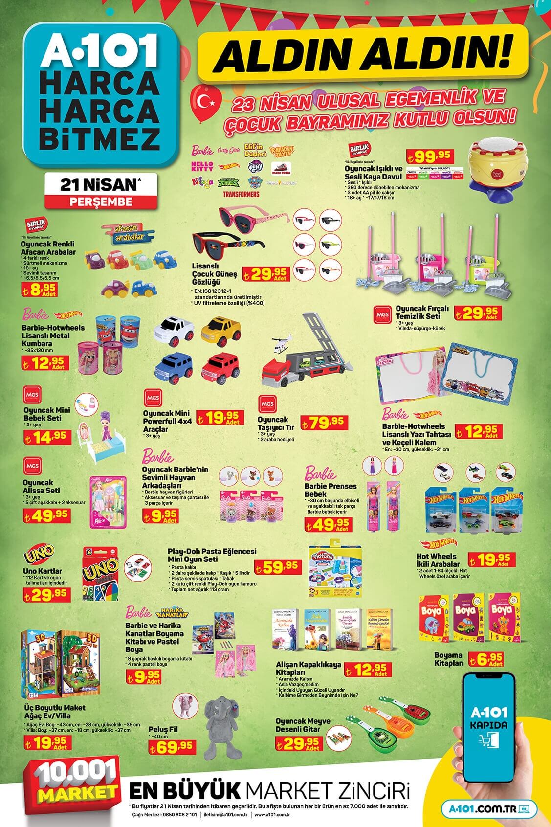 A101 aktüel kataloğu yayımlandı! İşte 21, 22, 23, 24 Nisan 2022 A101 aktüel ürünler kataloğu ve fiyat listesi...