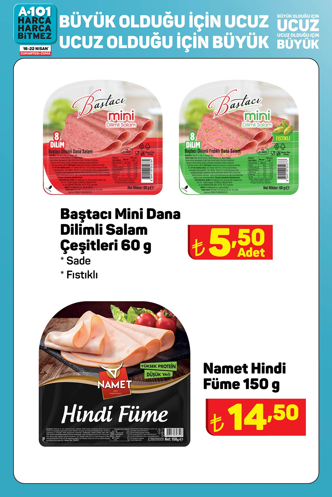 A101 de ayçiçek yağı ve kırmızı et ürünlerine bayram indirimi! İşte A101 20 Nisan 2022 fiyat listesi!