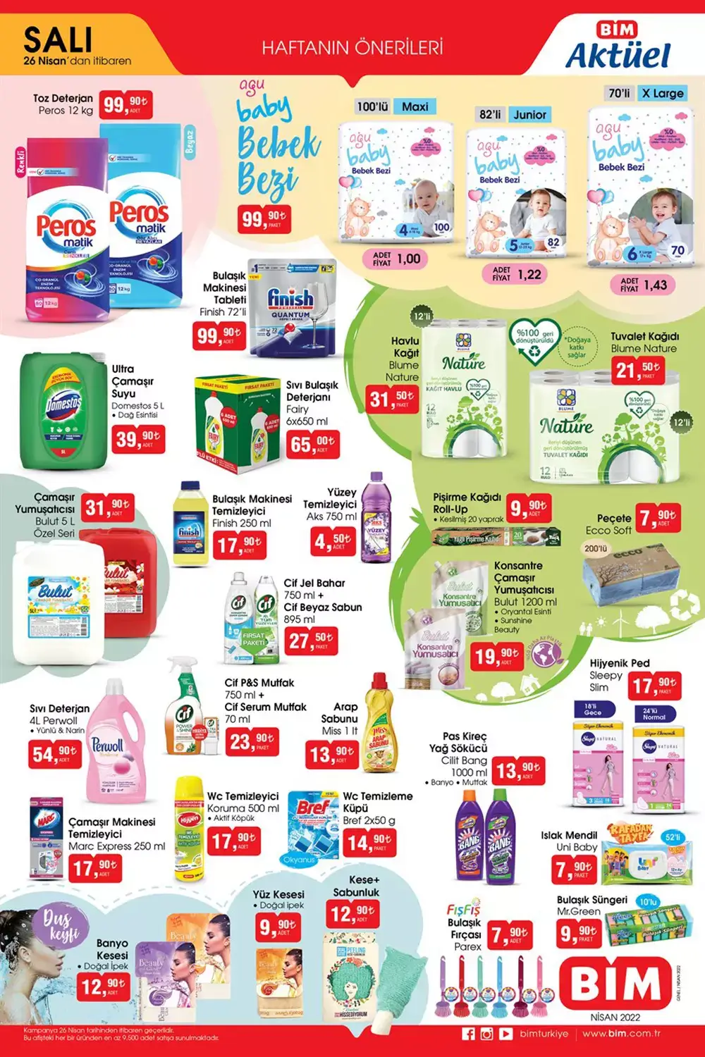 BİM aktüel 26 Nisan 2022 kataloğu! Bu hafta BİM de neler var? İşte 26 Nisan 2022 fiyat listesi...
