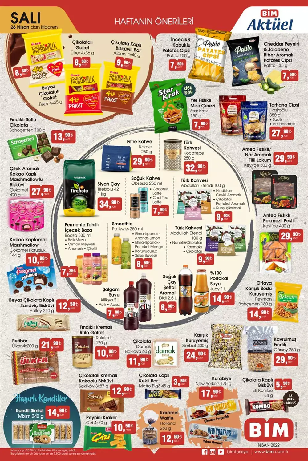 BİM aktüel 26 Nisan 2022 kataloğu! Bu hafta BİM de neler var? İşte 26 Nisan 2022 fiyat listesi...