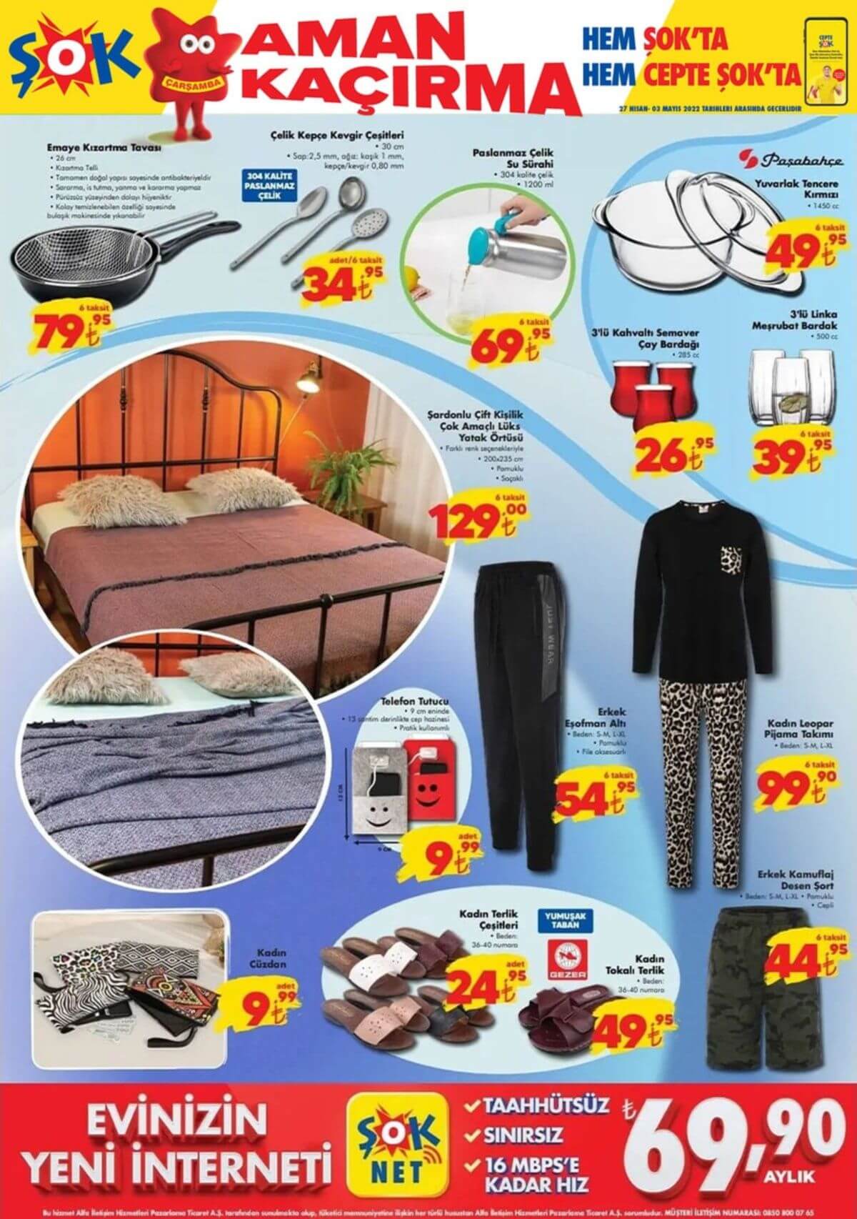 ŞOK aktüel kataloğu 27 Nisan 2022! İşte ŞOK aktüel kataloğu 25,26,27 Nisan 2022 fiyat listesi!