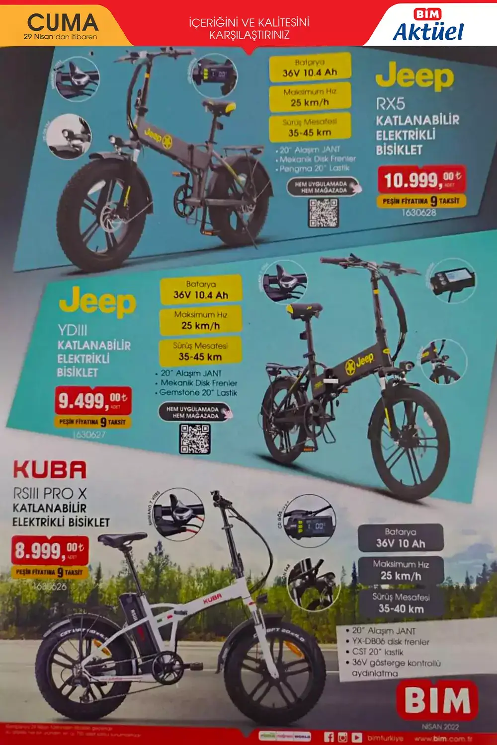 BİM 29 Nisan 2022 aktüel katalog! İşte 26, 27, 28, 29 BİM aktüel ürünler kataloğu fiyat listesi!