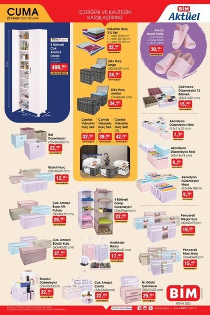 BİM de haftanın indirimli ürünleri belli oldu! İşte BİM aktüel ürünler 23 Nisan 2022 Cumartesi kataloğu