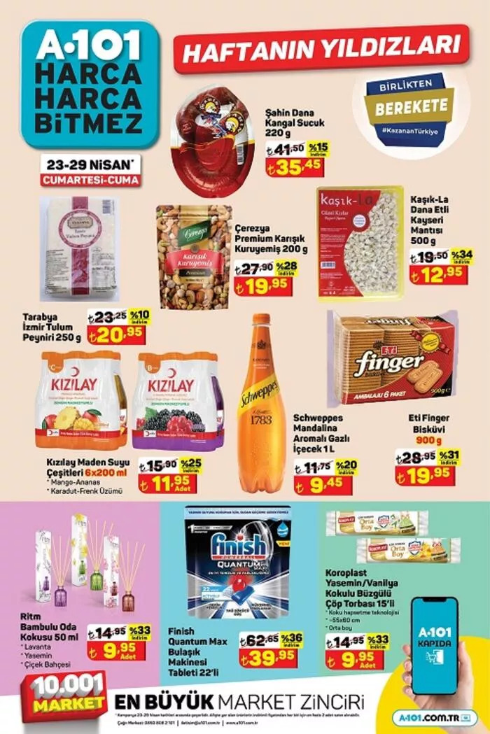 A101 de dev kampanya! 24, 25, 26, 27, 28 ve 29 Nisan 2022 A101 kataloğu yayımlandı!