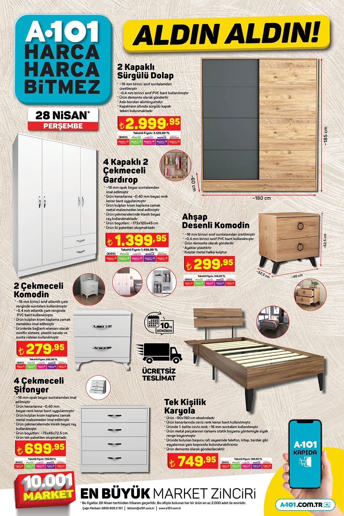 A101 Aldın Aldın kampanyası kataloğu yayımlandı! İşte 28 Nisan 2022 aktüel ürünler kataloğu fiyat listesi...
