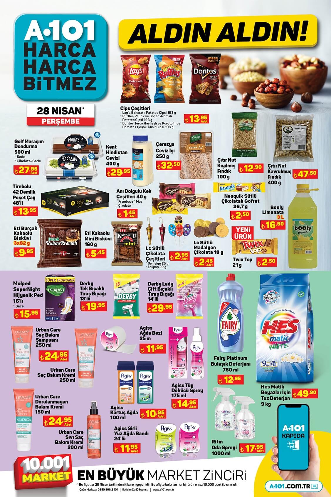 A101 Aldın Aldın kampanyası kataloğu yayımlandı! İşte 28 Nisan 2022 aktüel ürünler kataloğu fiyat listesi...