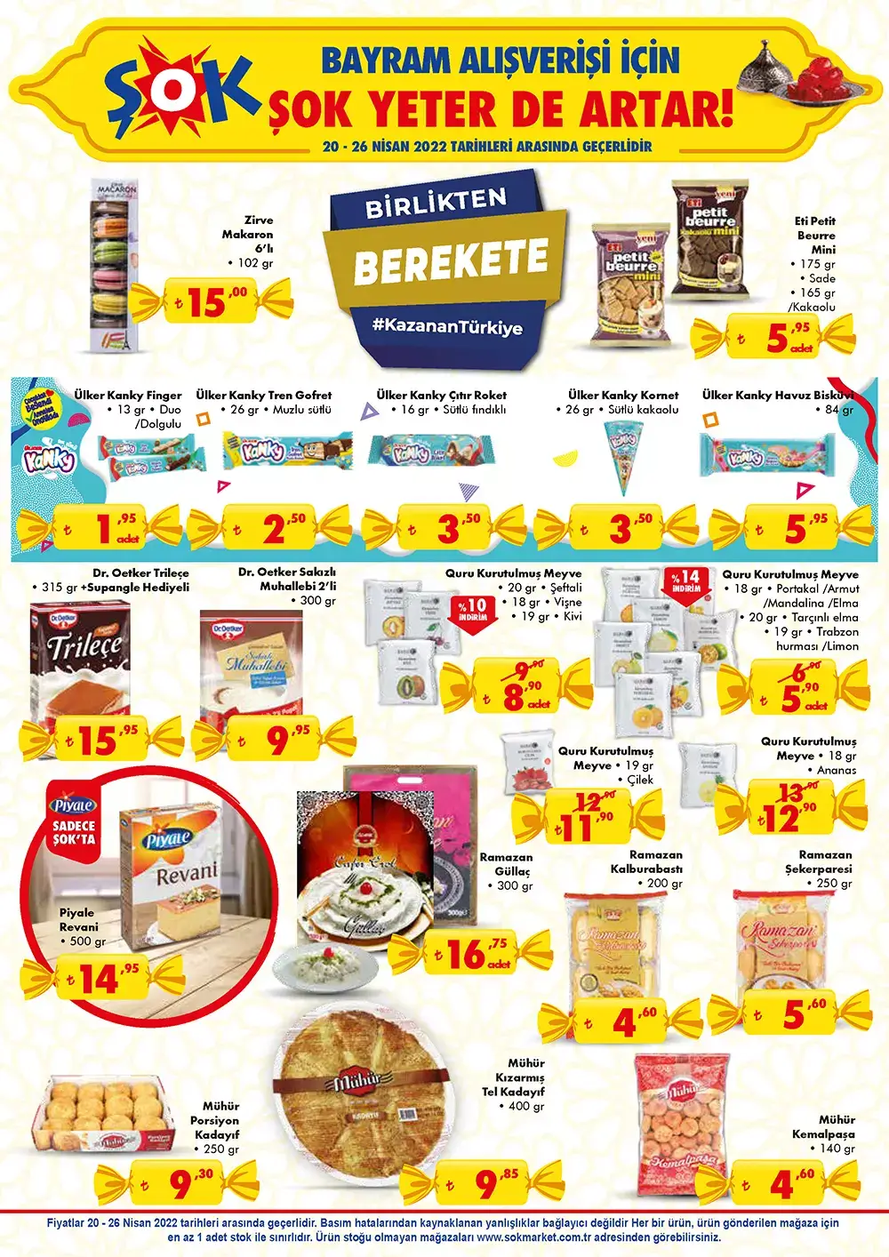 Bayram şekerlerinin tadı kaçtı! Fiyatlar yüzde 40 zamlandı! İşte A101, BİM, ŞOK, MİGROS 25 Nisan 2022 fiyat listesi...