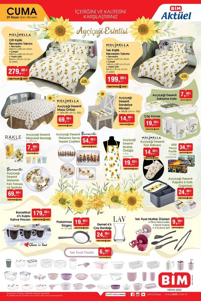 BİM den kaçırılmayacak fırsat! İşte BİM aktüel 29 Nisan 2022 Cuma kataloğu