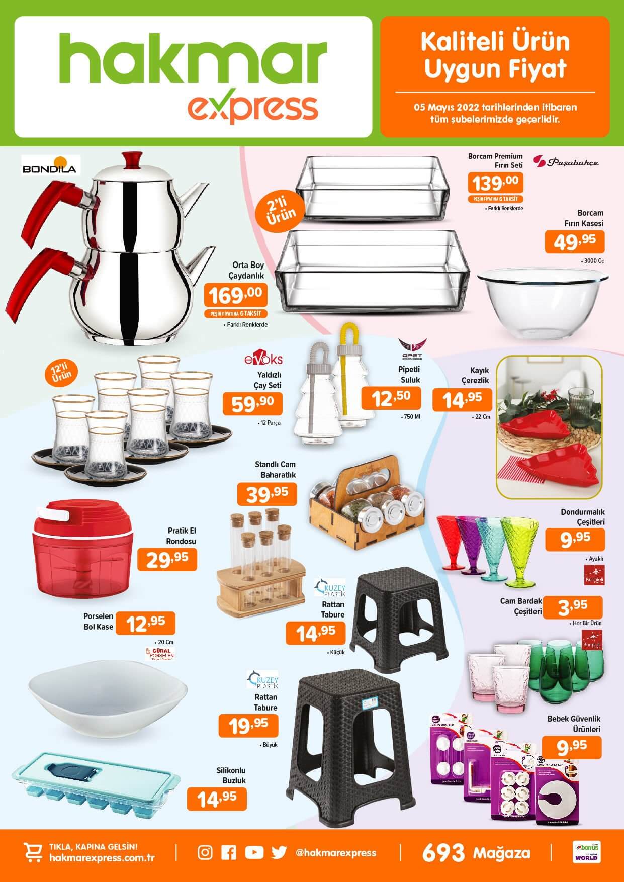 Hakmar 5 Mayıs 2022 aktüel ürünler kataloğu! İşte 5 Mayıs 2022 aktüel ürünler fiyat listesi!