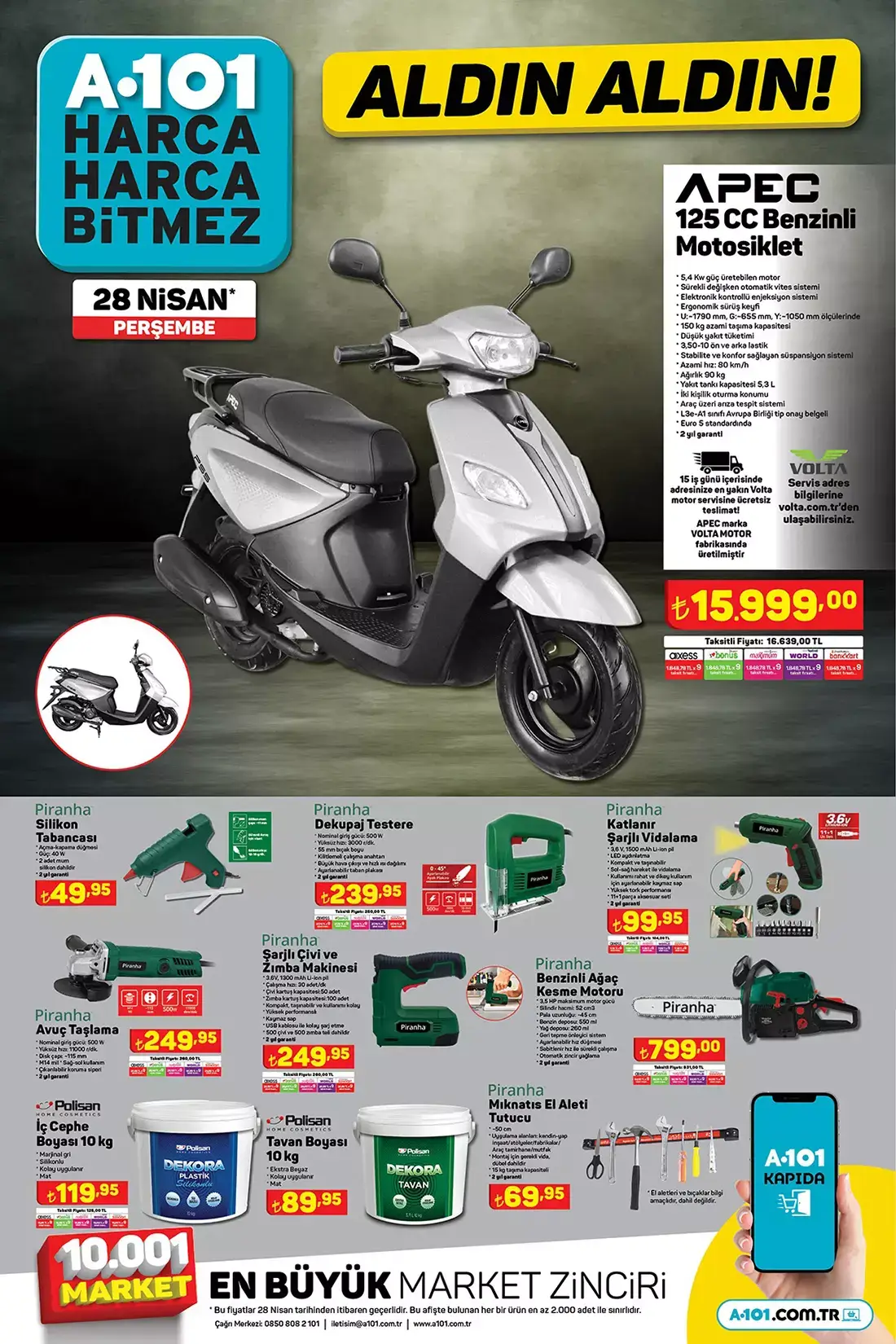 A101 de bugün hangi ürünler indirimde? İşte 28 Nisan 2022 aktüel ürünler kataloğu fiyat listesi