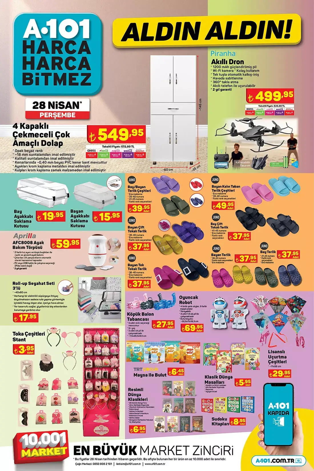 A101 de bugün hangi ürünler indirimde? İşte 28 Nisan 2022 aktüel ürünler kataloğu fiyat listesi