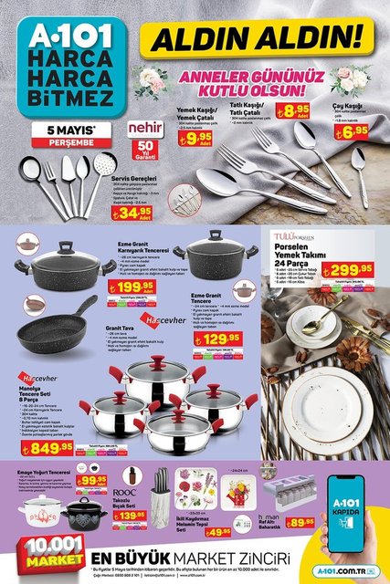 A101 de kaçırılmayacak fırsatlar! Aktüel ürünler 5 Mayıs 2022 kataloğu yayımlandı! 