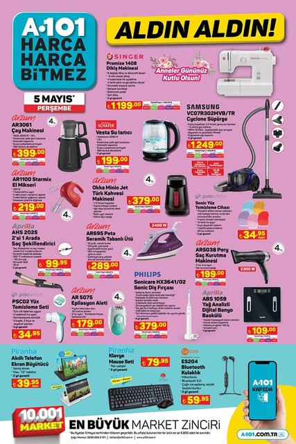 A101 de kaçırılmayacak fırsatlar! Aktüel ürünler 5 Mayıs 2022 kataloğu yayımlandı! 