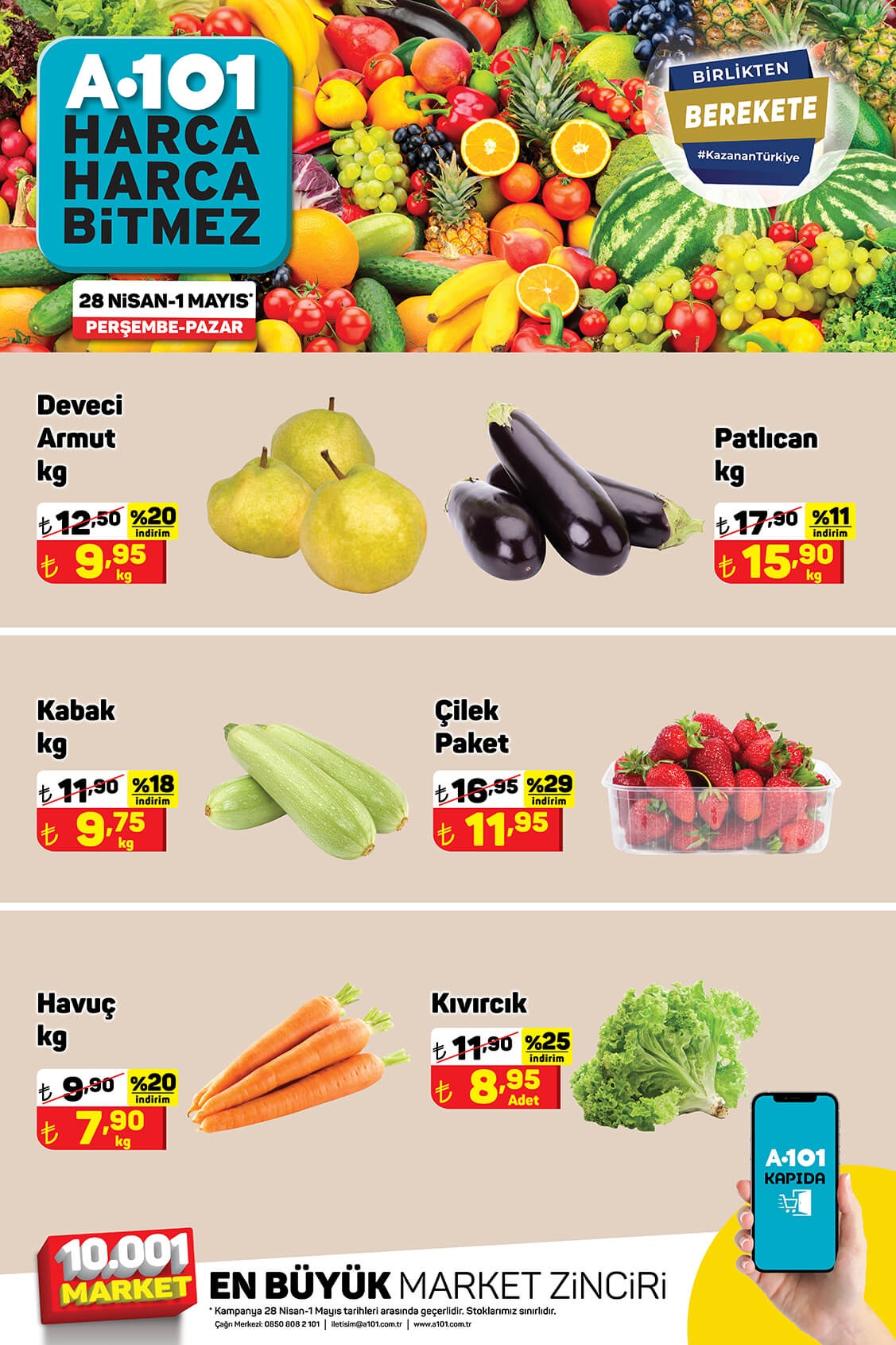 A101 bayram öncesi indirimli ürünlerini açıkladı! İşte A101 30 Nisan 2022 aktüel ürünler kataloğu fiyat listesi...