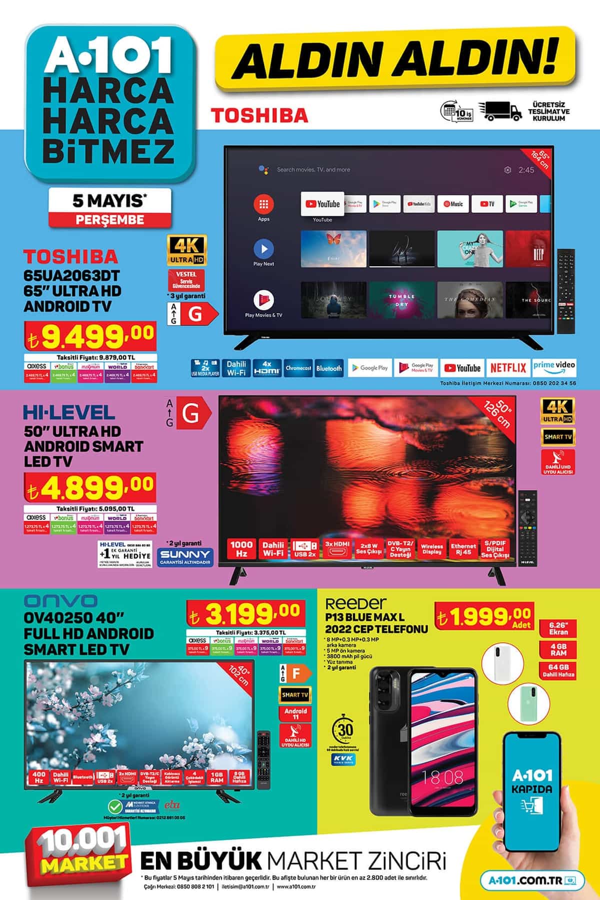 A101 Anneler Günü ne özel aktüel ürünler kataloğu yayımladı! İşte A101 aktüel ürünler 5 Mayıs 2022 fiyat listesi..