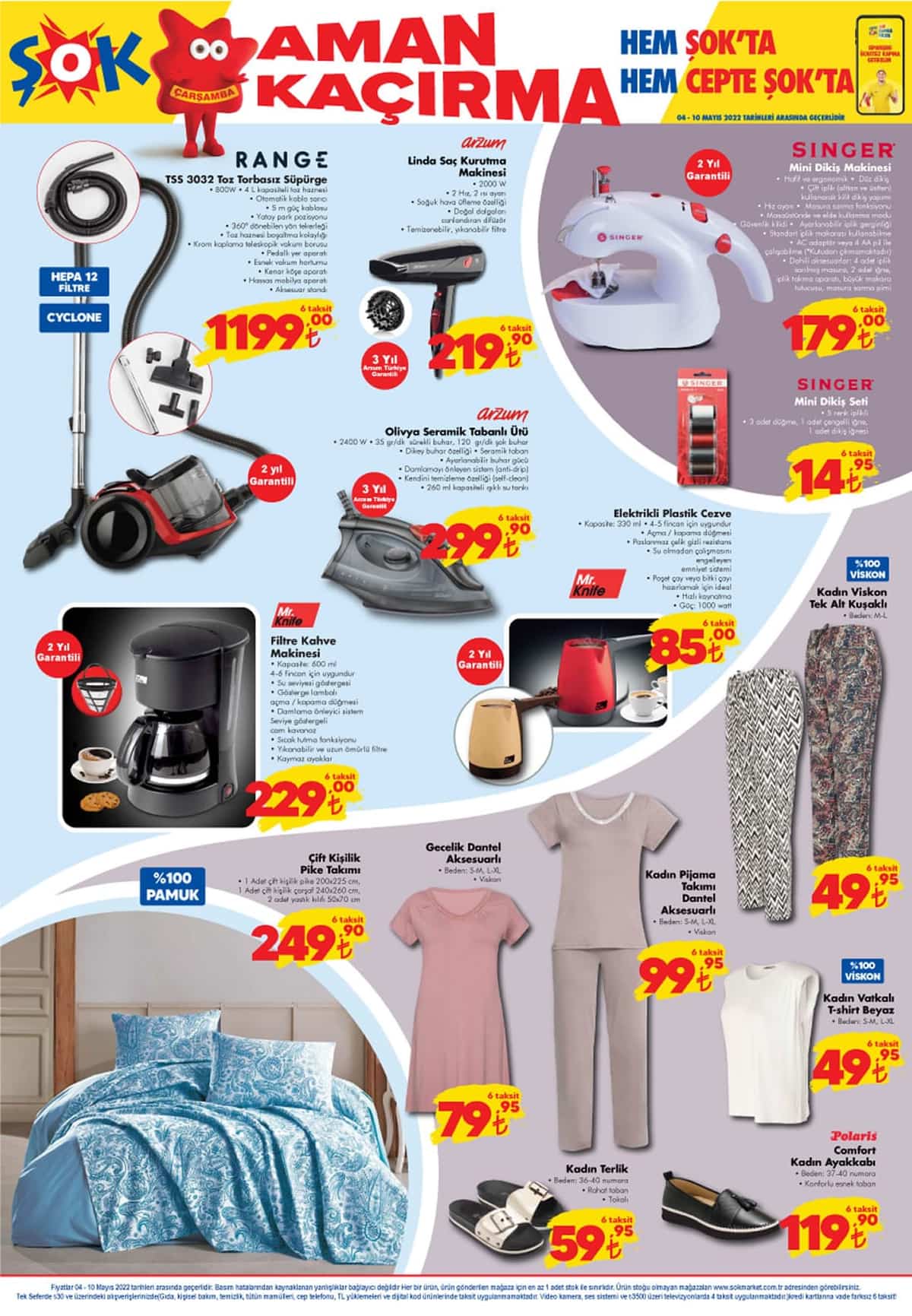 ŞOK ta bu hafta neler var? İşte ŞOK 4 Mayıs 2022 aktüel ürünler kataloğu fiyat listesi